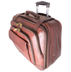 SUKUMALL - Leather Trolly Bag - luggage