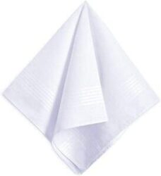 100% cotton handkerchief white colour on sale at Merchand Cart online Marketplace