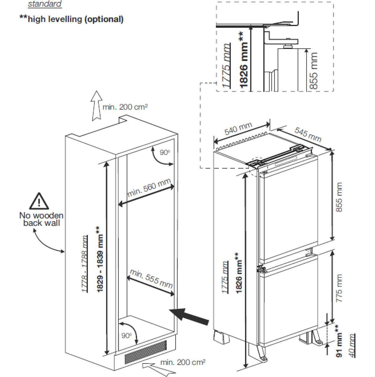 Beko Fridge freezer diagram