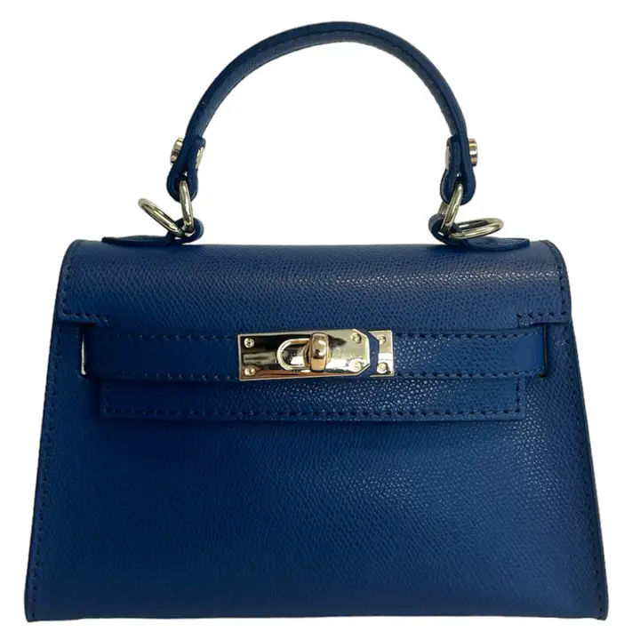 Sukumall-Blue colour genuine leather ladies bag