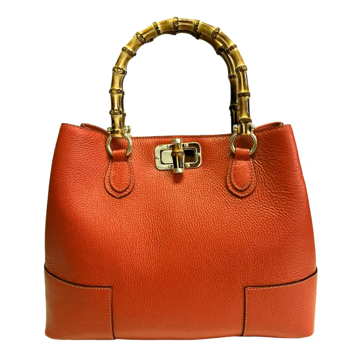 Modarno womens bag in genuine leather Orange