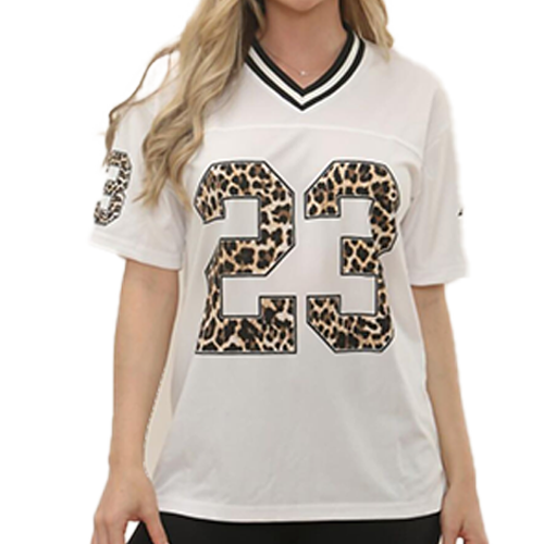 WhiteLeopard Base Print Varsity T-Shirt