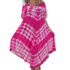 Tie Dye Pattern Umbrella Style Dress