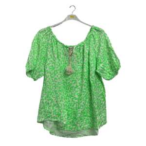 Leopard Print Cotton Top