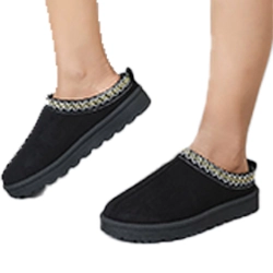 213557-25823a Embroidered Trim Indoor Shoes
